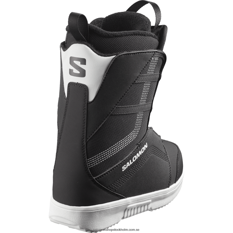 Salomon svart vit junior - snowboardskor för barn - projekt boa T82RP1404
