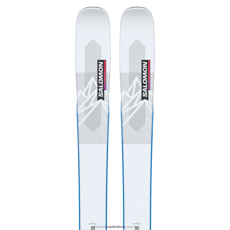 Salomon illusion blå/röd/processblå junior - barns freerideskidor - qst blank team T82RP1366