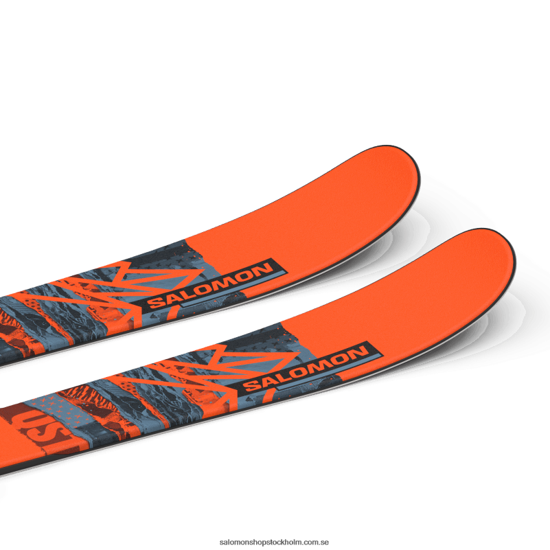 Salomon låga/kopenblå/svart junior - barns freestyle skidpaket - qst spark s (och c5) T82RP1368