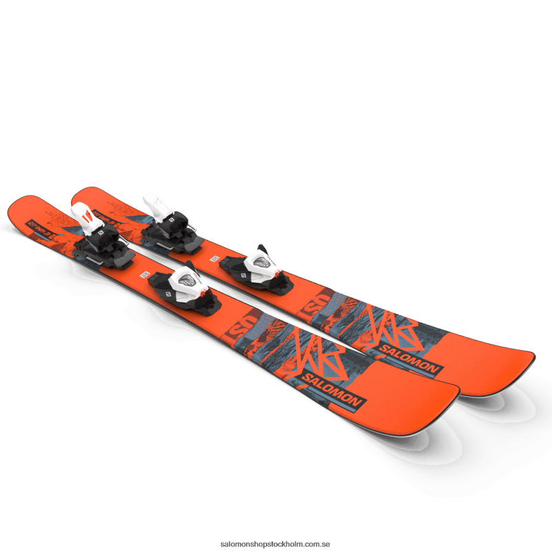 Salomon låga/kopenblå/svart junior - barns freestyle skidpaket - qst spark s (och c5) T82RP1368