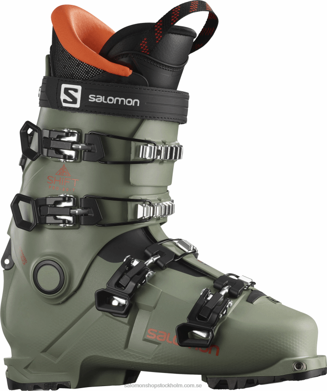 Salomon olja grön/svart/orange junior - barns all-mountain stövlar - shift pro 80t kl T82RP1373