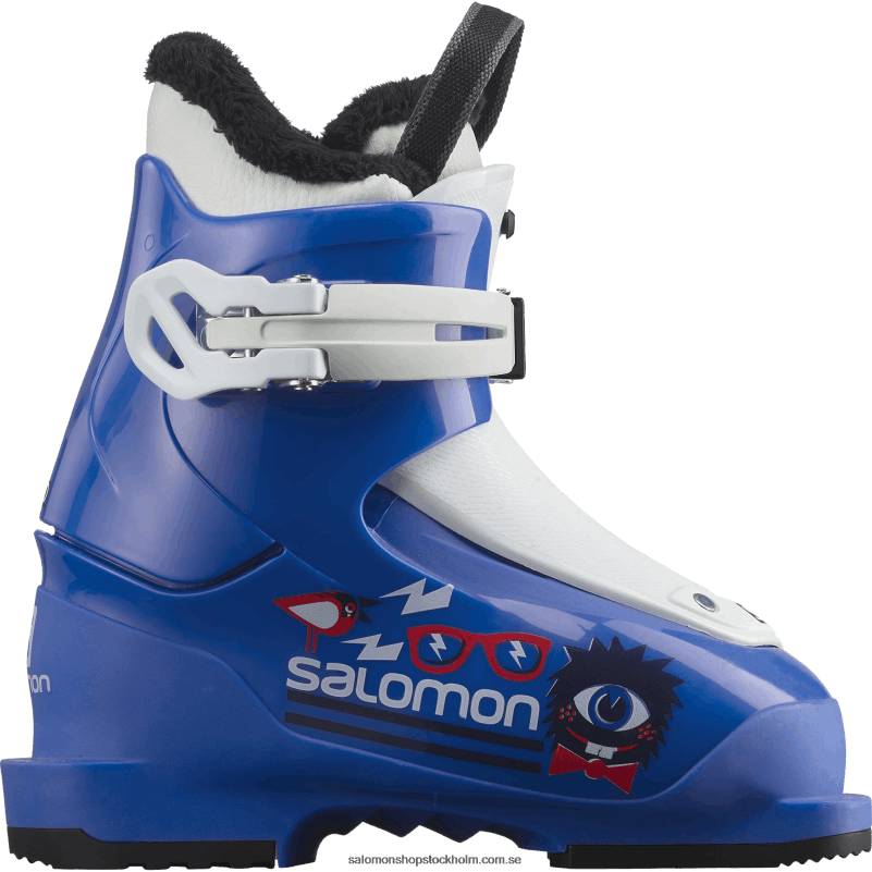 Salomon ras blå/vit junior - all-mountain stövlar för barn - t1 T82RP1425