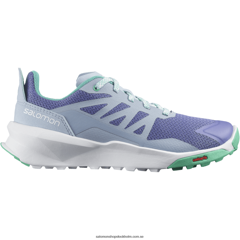 Salomon sammetsmorgon/zenblått/mintblad junior - barnskor - patrull T82RP1348