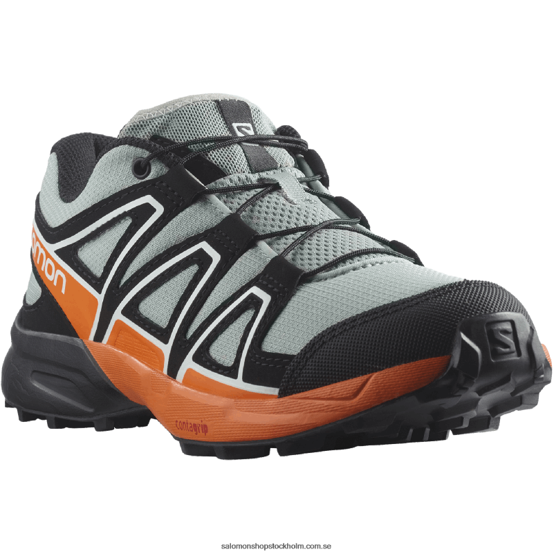 Salomon smidesjärn/svart/vibrerande orange junior - barnskor - speedcross T82RP1352