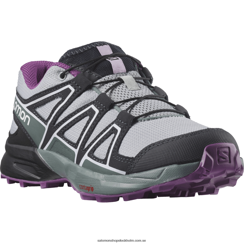 Salomon stenbrott/svart/mousserande druva junior - barnskor - speedcross T82RP1353