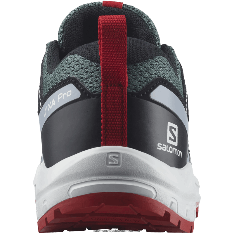 Salomon stormigt väder/zenblått/gojibär junior - barnskor - xa pro v8 T82RP1357