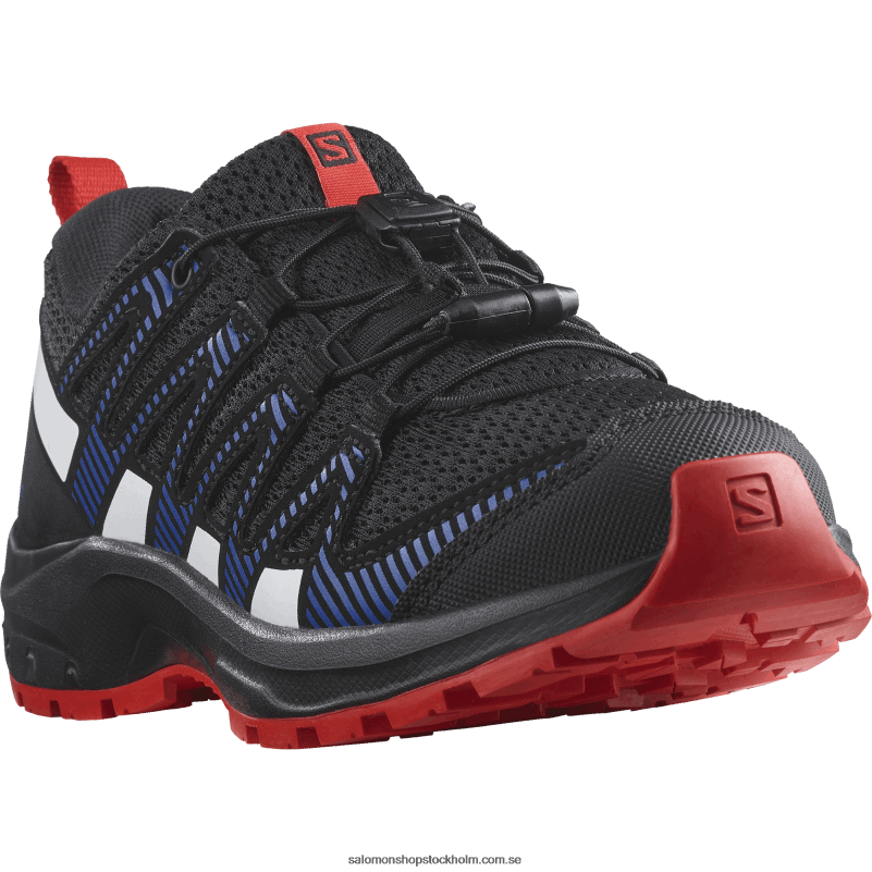 Salomon svart/lapisblå/eldröd junior - barnskor - xa pro v8 T82RP1356