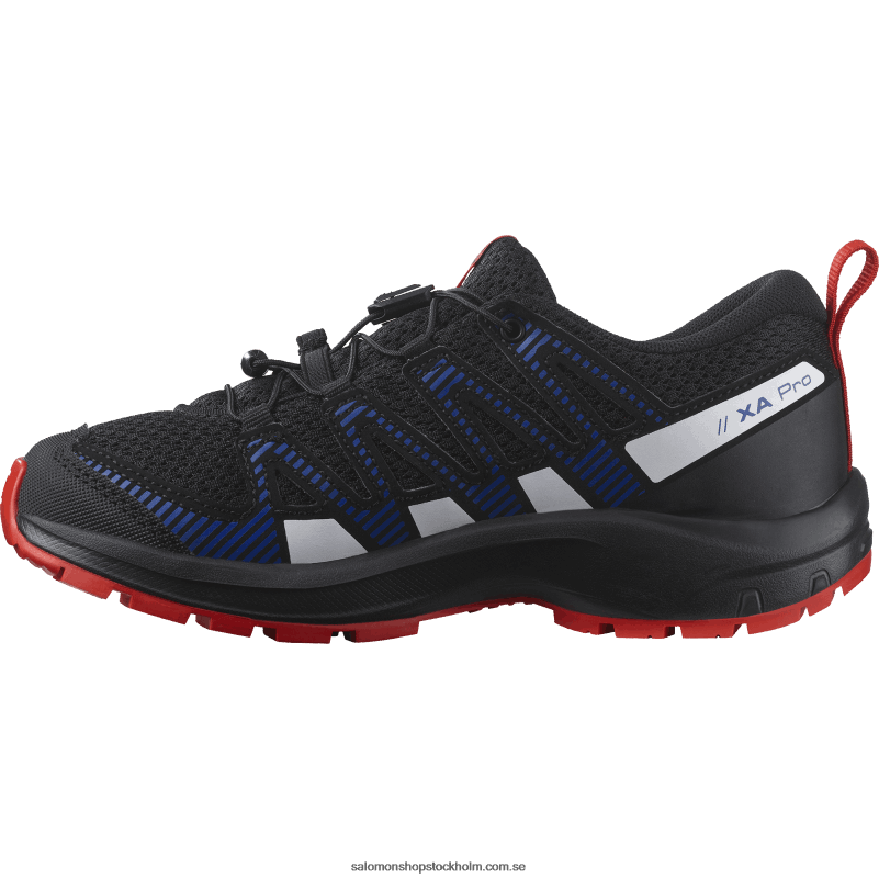 Salomon svart/lapisblå/eldröd junior - barnskor - xa pro v8 T82RP1356