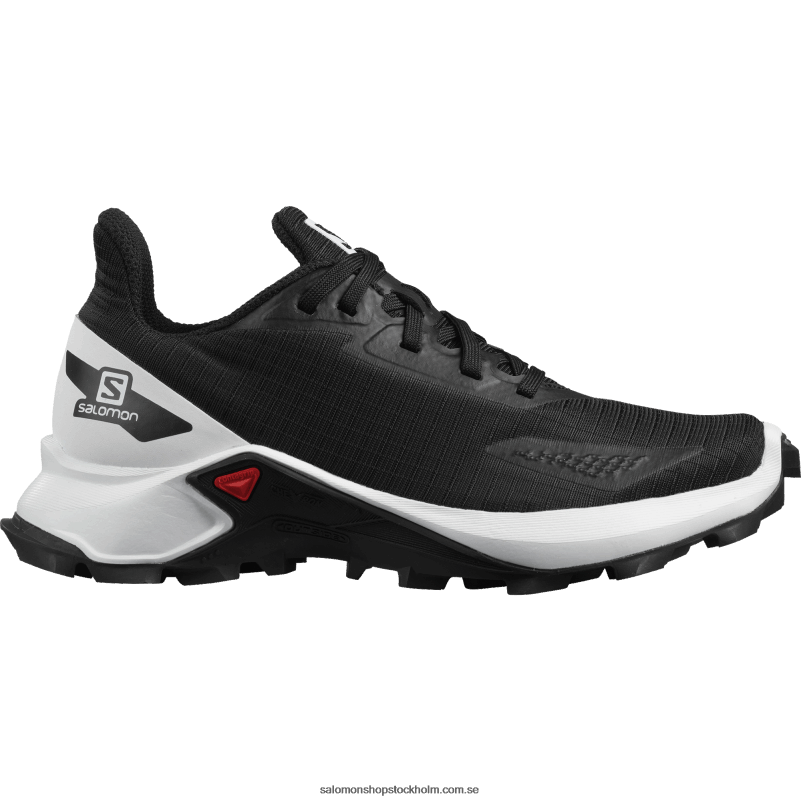 Salomon svart vit junior - barnskor - alphacross blast T82RP1349
