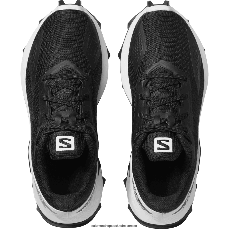 Salomon svart vit junior - barnskor - alphacross blast T82RP1349