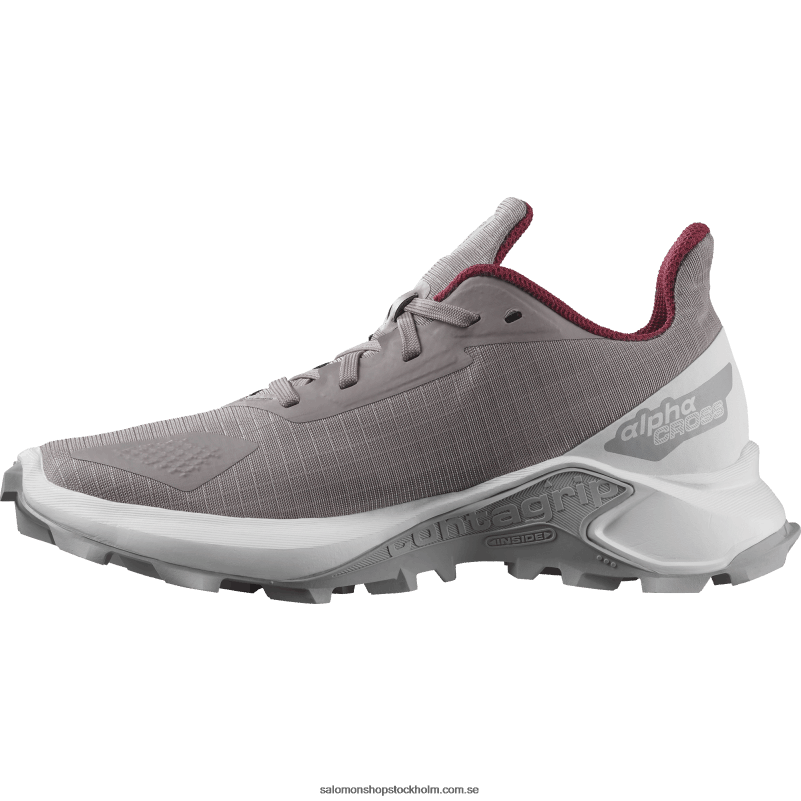 Salomon vaktel/vit/pärlblå junior - barnskor - alphacross blast T82RP1350