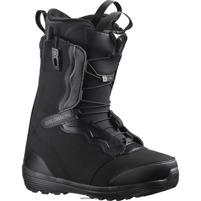 Salomon svart/asfalt snowboardstövlar för kvinnor - murgröna T82RP1323