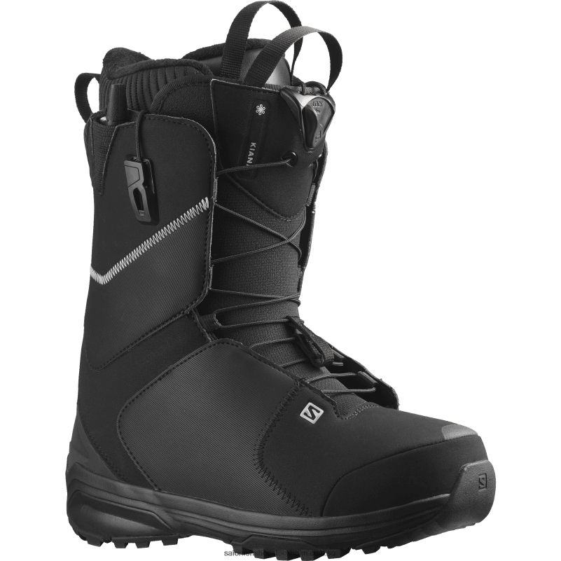 Salomon svart silver snowboardstövlar för kvinnor - kiana T82RP1322