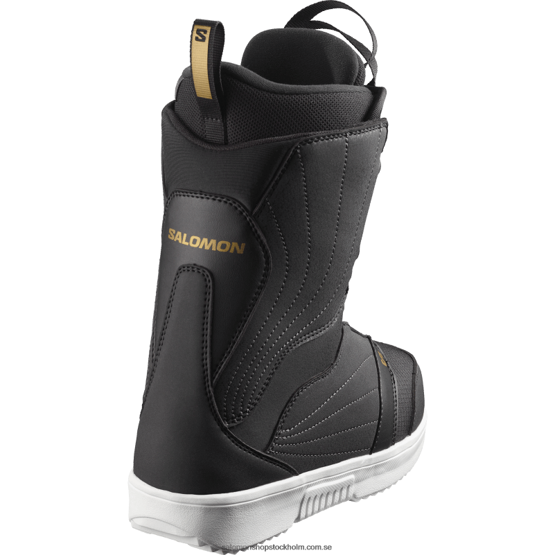 Salomon svart/vit/guld snowboardstövlar för kvinnor - pearl boa T82RP1319