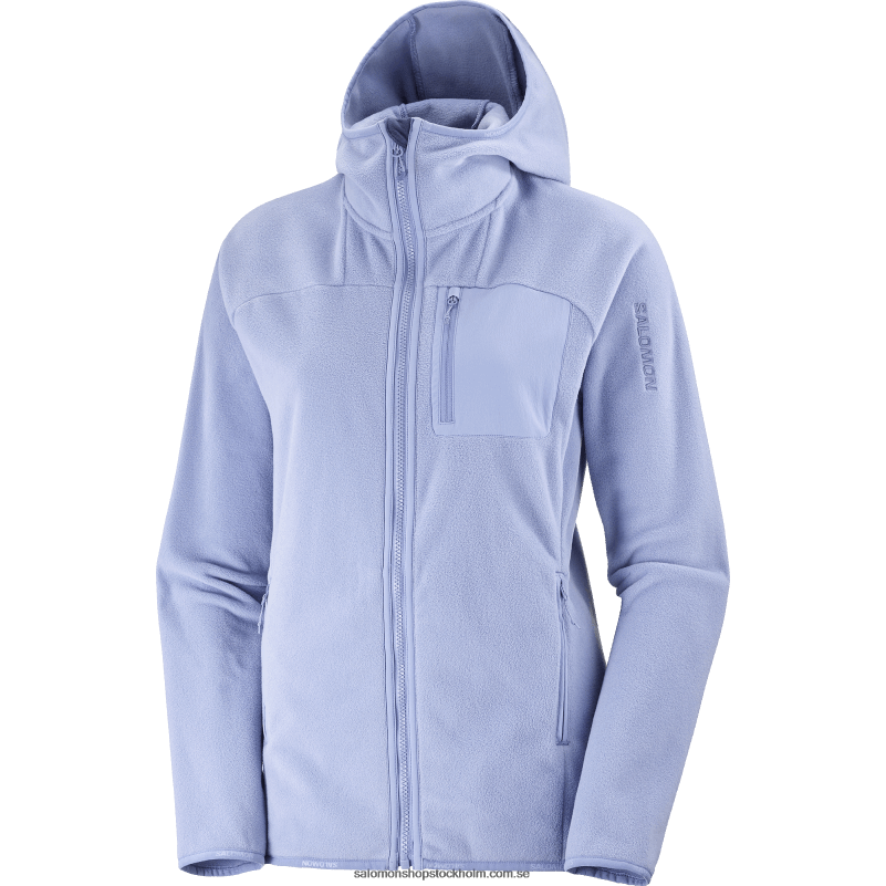 Salomon engelsk herrgård huvtröja dam mellanlagerjacka - outline polartec T82RP860