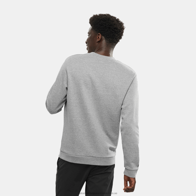 Salomon mellangrå/ljung damtröja med crewneck - outlife logotyp sommarljung T82RP869