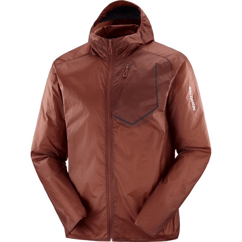 Salomon bränd henna/scarlet ibis vindjacka dam - bonatti aero wind T82RP850