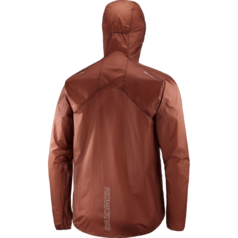 Salomon bränd henna/scarlet ibis vindjacka dam - bonatti aero wind T82RP850