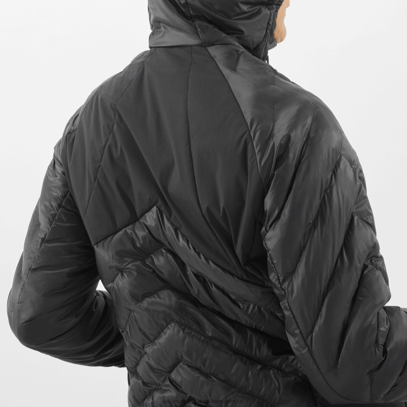 Salomon djup svart luvtröja med isolerad jacka dam - outline primaloft T82RP835