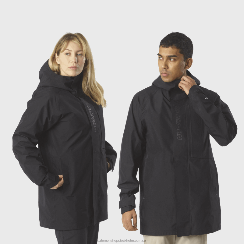 Salomon djup svart skaljacka för kvinnor - väsentlig gore-tex T82RP831