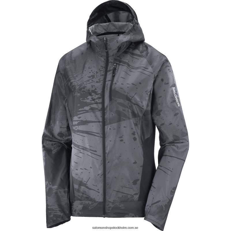 Salomon djupt svart/periskop/ao dam vindjacka - bonatti sidvind T82RP855