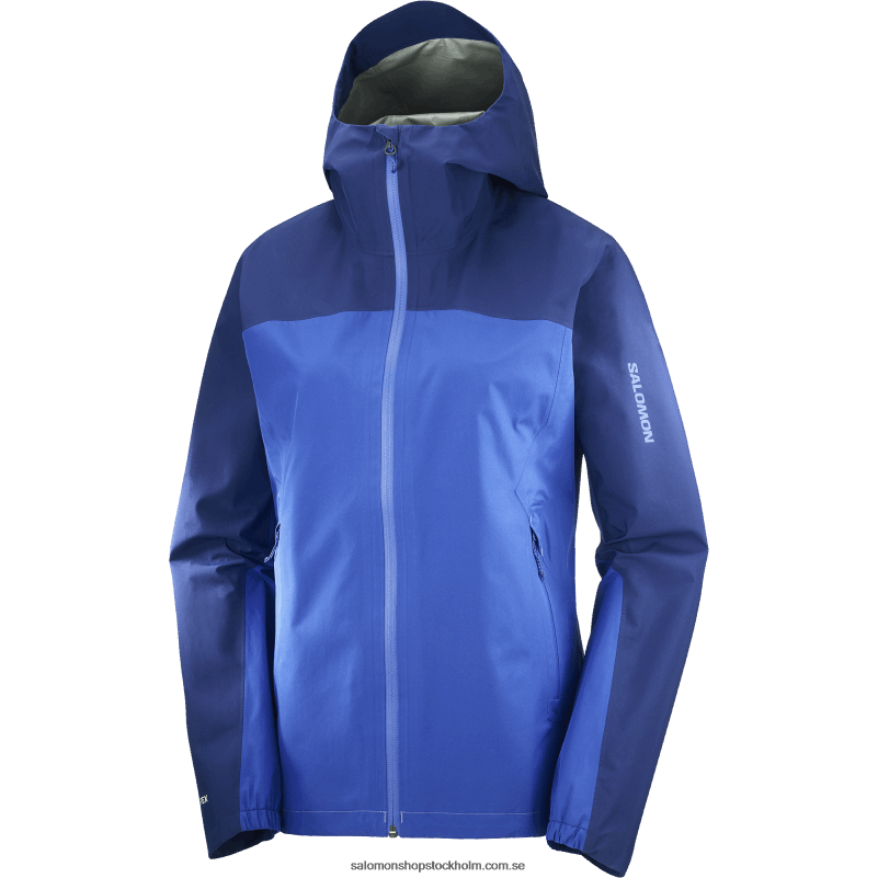 Salomon nautisk blå/marin pion skaljacka dam - outline gore-tex 2,5l T82RP847