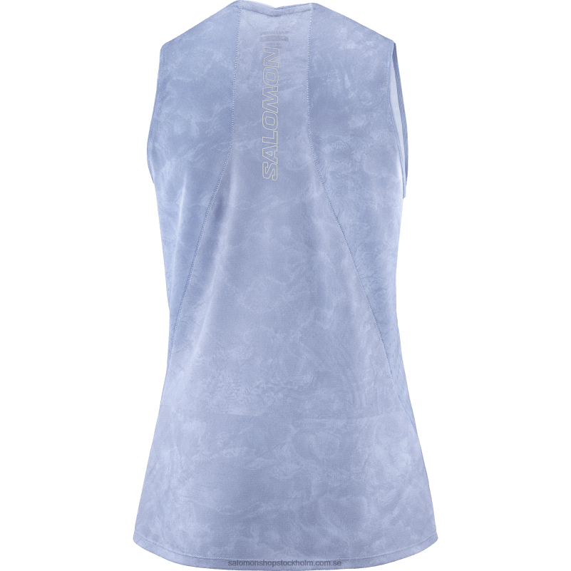 Salomon chambray blå/engelsk herrgård damtank - sense aero T82RP906
