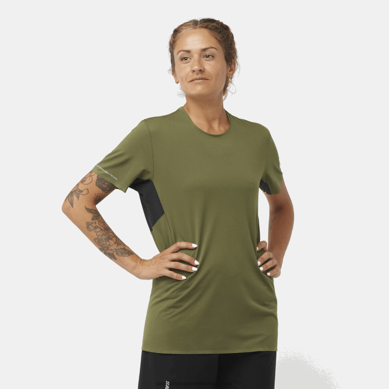 Salomon druvblad kortärmad t-shirt för kvinnor - shortney T82RP910