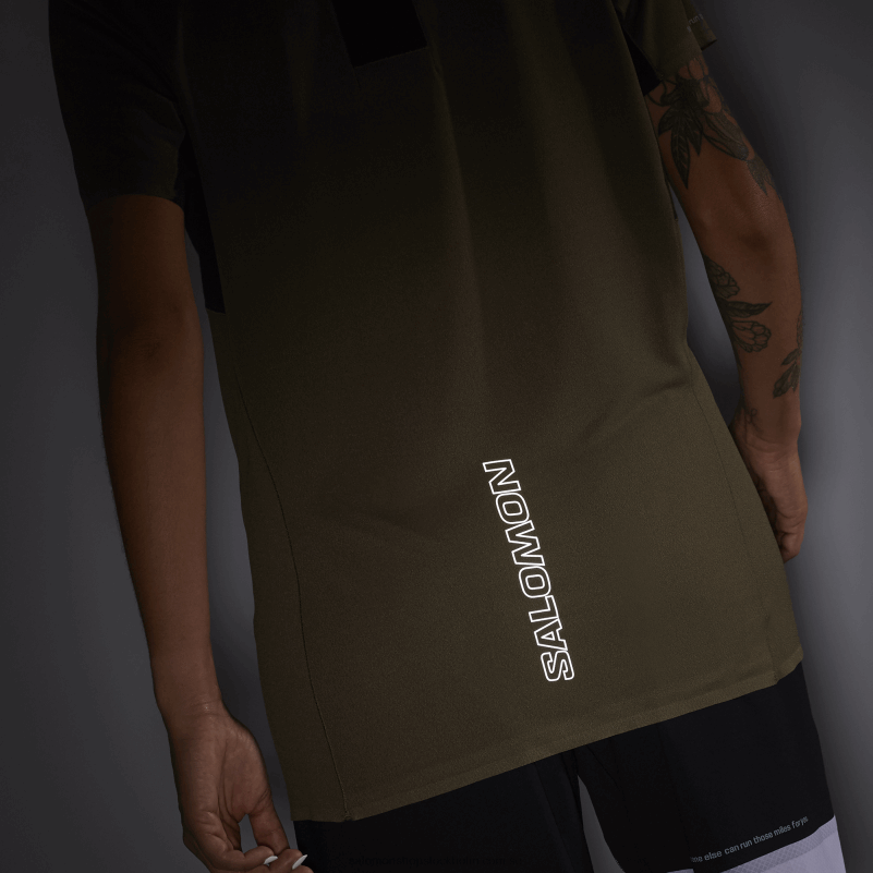 Salomon druvblad kortärmad t-shirt för kvinnor - shortney T82RP910