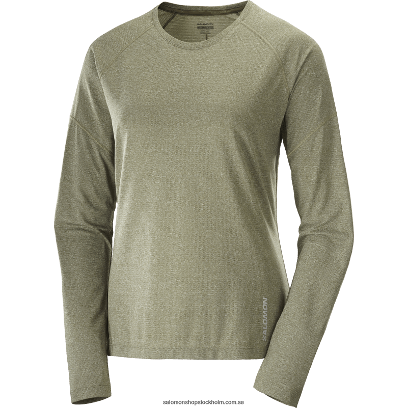 Salomon druvblad/ljung dam långärmad t-shirt - cross run T82RP915