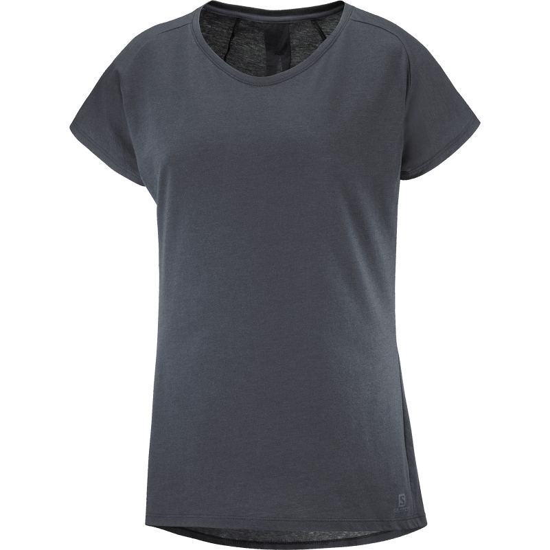 Salomon ebenholts kortärmad t-shirt för kvinnor - väsentlig form T82RP893
