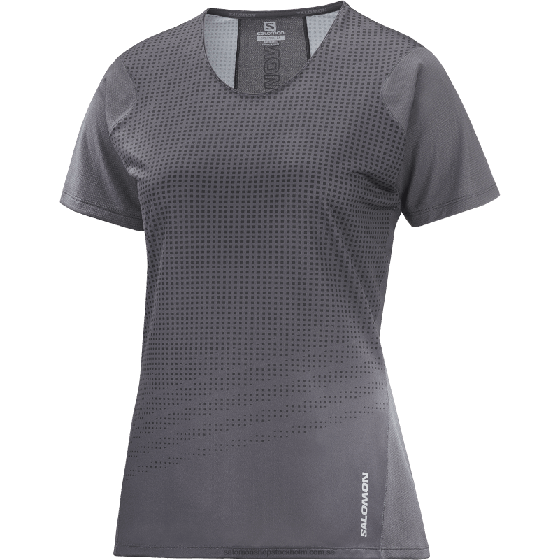 Salomon periskop/djupt svart kortärmad t-shirt dam - sense aero T82RP929