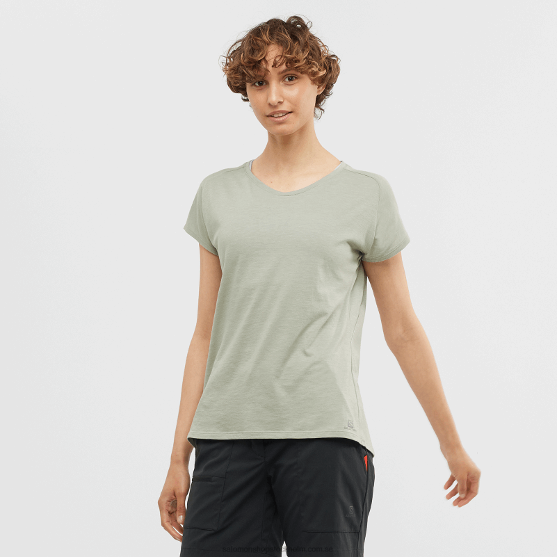 Salomon smidesjärn kortärmad t-shirt för kvinnor - väsentlig form T82RP894
