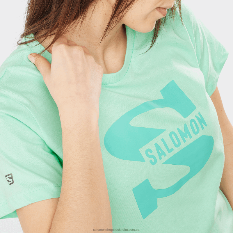 Salomon strand glas kortärmad t-shirt för kvinnor - outlife stor logotyp T82RP902