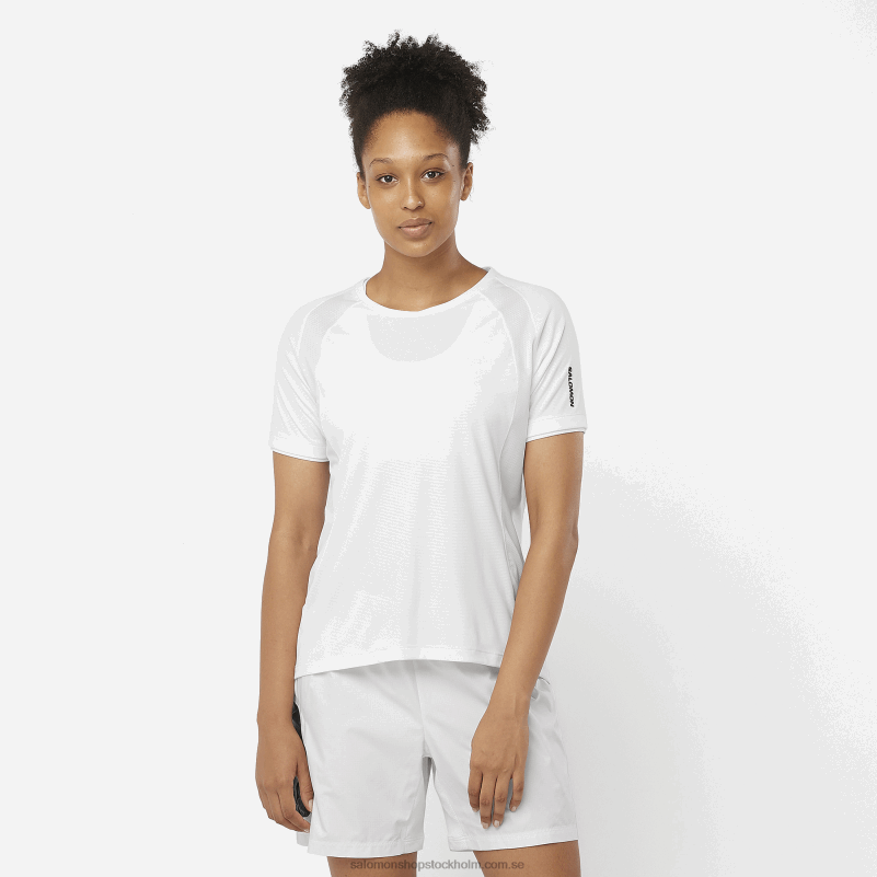 Salomon vit dam kortärmad t-shirt - equipe T82RP922