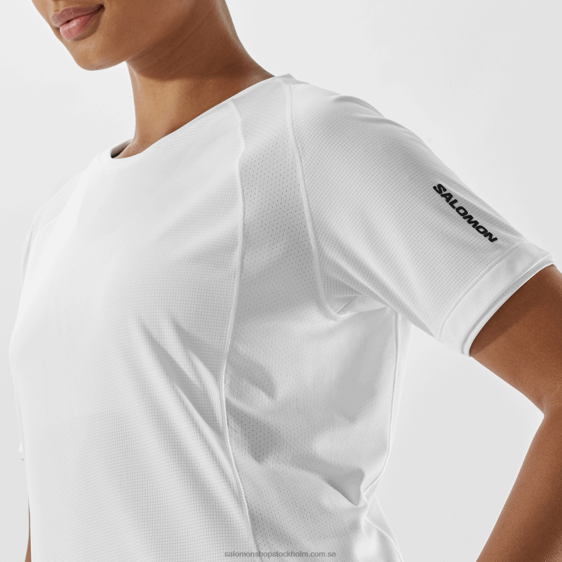 Salomon vit dam kortärmad t-shirt - equipe T82RP922