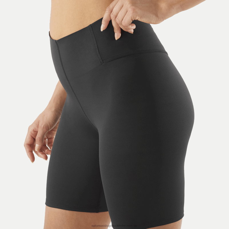 Salomon djup svart korta tights för kvinnor - cross multi 7 T82RP1155