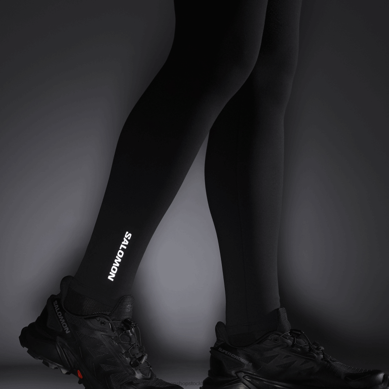 Salomon djup svart tights för kvinnor - cross multi 28 T82RP1167
