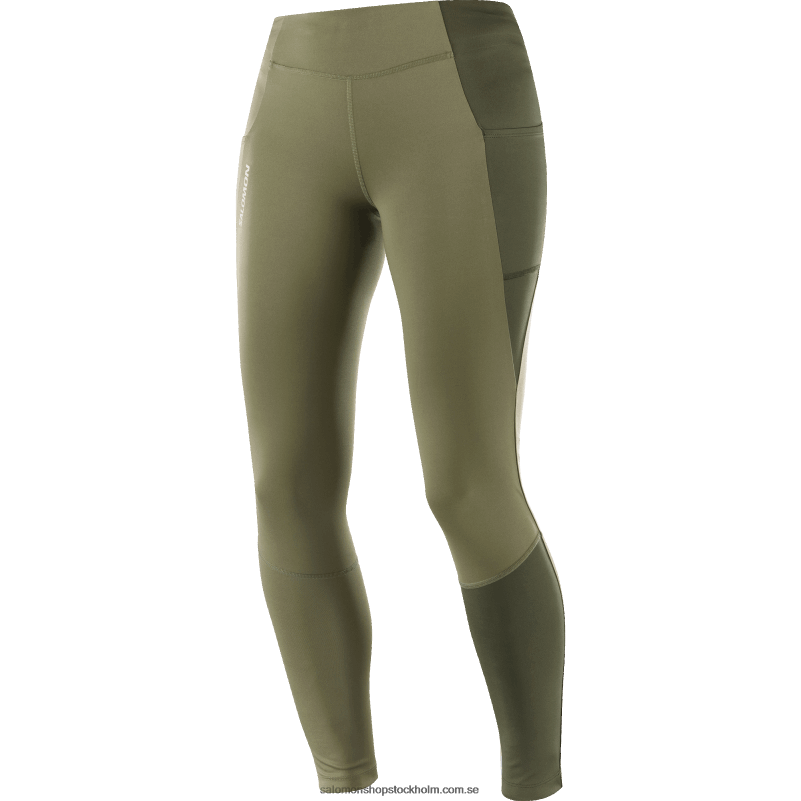 Salomon druvblad/skogsnatt strumpbyxor för kvinnor - crossrun 28 T82RP1162