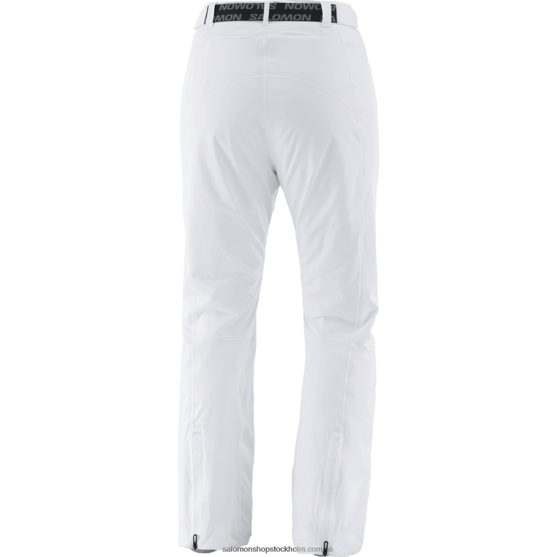Salomon vit dam skidbyxor - s/max varm T82RP1169