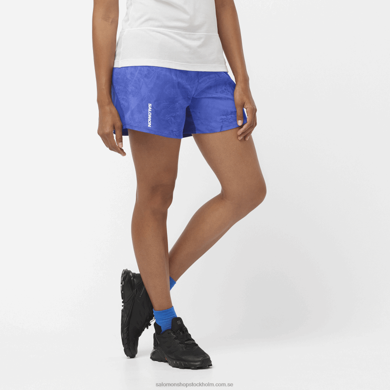 Salomon chambray blue/ao/surfa på nätet damshorts - kors 5 T82RP1179