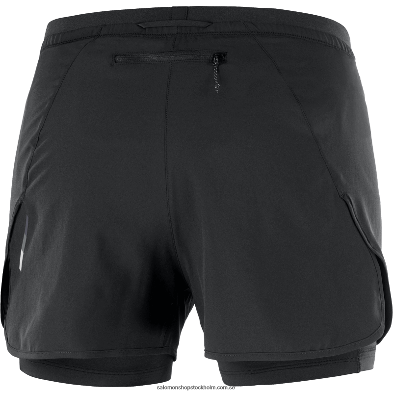 Salomon djup svart damshorts - kors 2in1 T82RP955