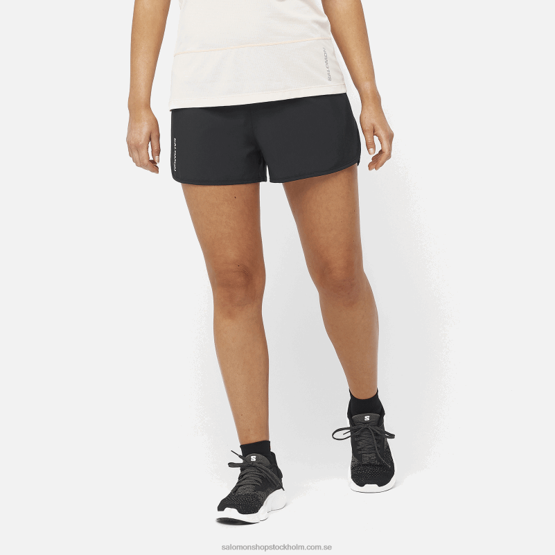 Salomon djup svart damshorts - kors 3 T82RP1190