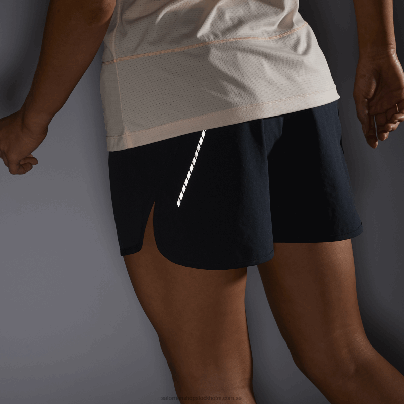 Salomon djup svart damshorts - kors 3 T82RP1190