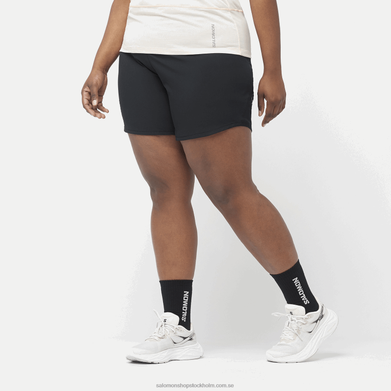 Salomon djup svart damshorts - kors 5 T82RP1181