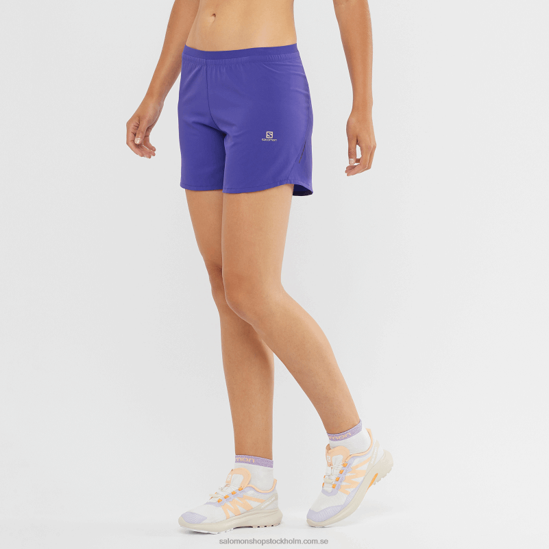 Salomon djupblå/kapsel damshorts - kors 5 T82RP1186
