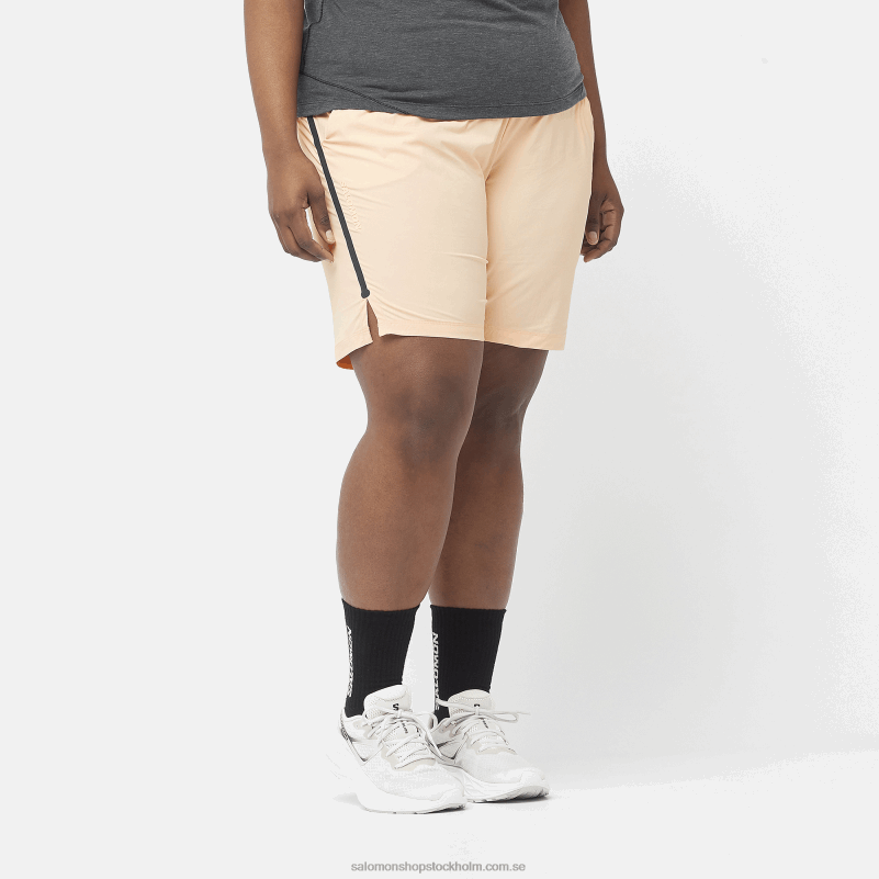 Salomon krämbrun damshorts - runlife T82RP1171