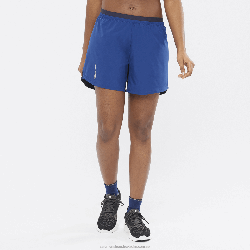 Salomon marin pion/natthimlen damshorts - kors 5 T82RP1182