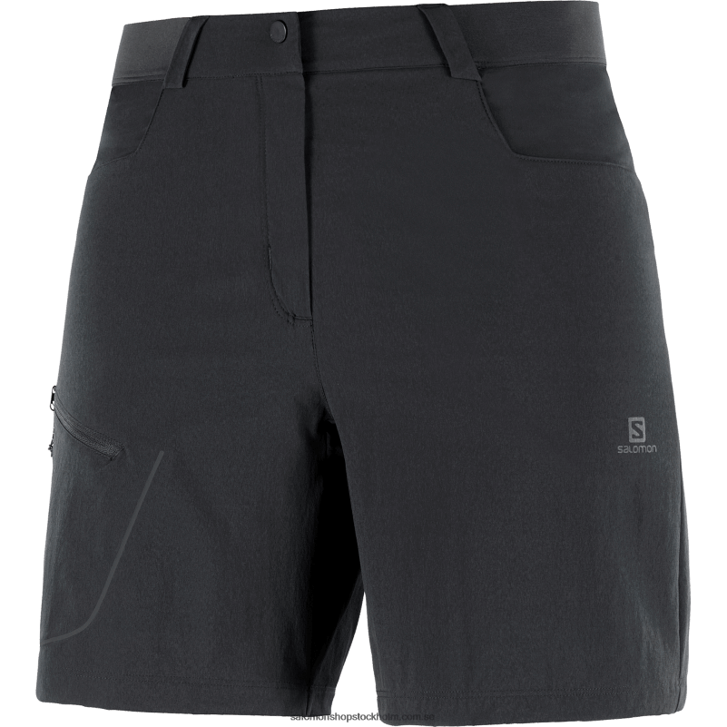 Salomon svart kvinnors shorts - wayfarer T82RP950