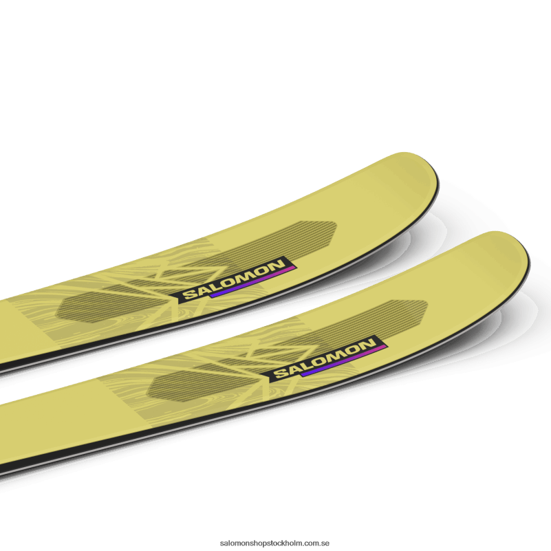 Salomon gult päron/neonrosa allmountainskidor dam - qst stella 106 T82RP1012